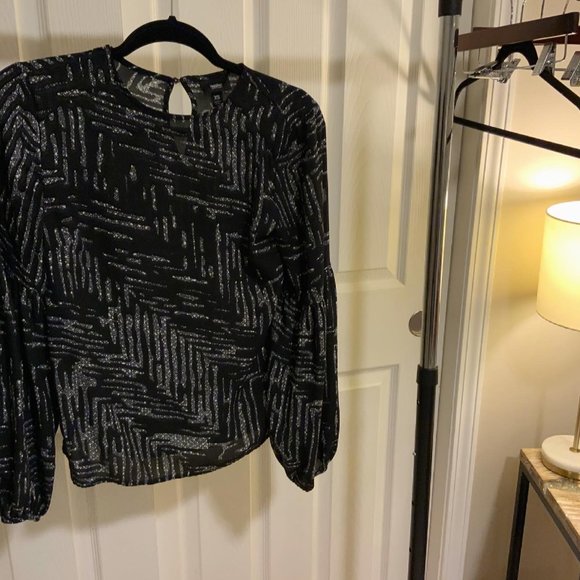 Mossimo Women's Balloon Sleeve Blouse - Picture 1 of 5